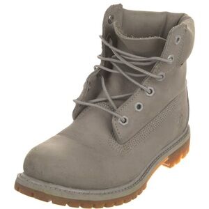 Timberland Light Gray Leather Boots